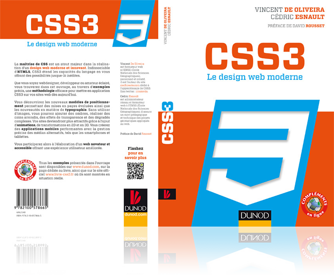 Couverture du livre CSS3 : Le design web moderne